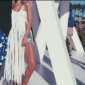 Dance & Marvel Tunic Festival Top/Dress Fringe/Tassel